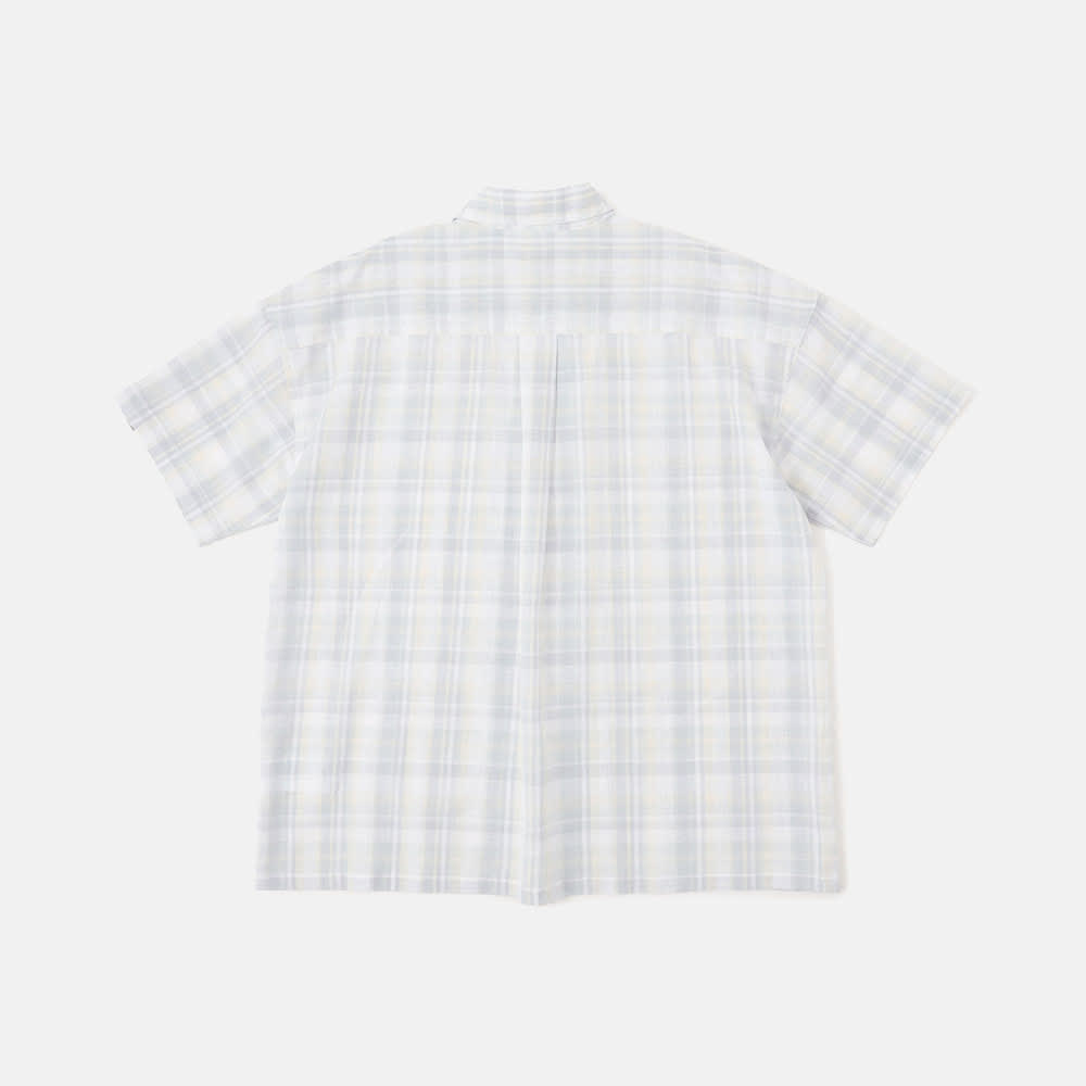 4月発売予定【TOKYO DESIGN COLLECTIVE】リネン ブレンド ヤーン ダイ プレイド 半袖 シャツ ユニセックス image number 4