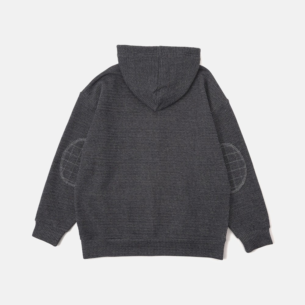 【TOKYO DESIGN COLLECTIVE】ヘリンボーン フルジップ スウェットシャツ ユニセックス image number 4