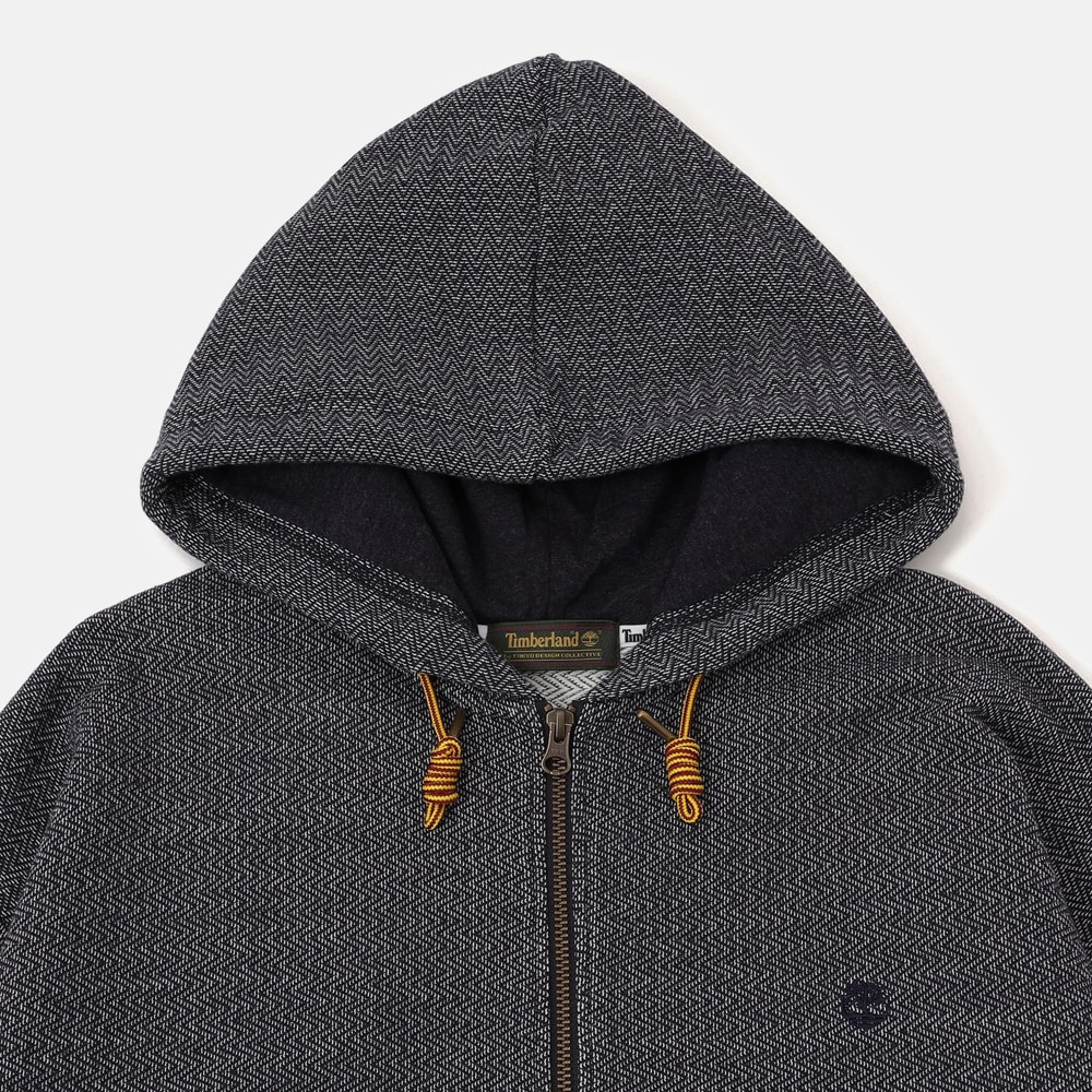 【TOKYO DESIGN COLLECTIVE】ヘリンボーン フルジップ スウェットシャツ ユニセックス image number 5