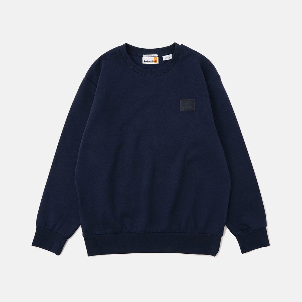 シリコン バッジ クルーネック スウェット シャツ メンズ image number 0