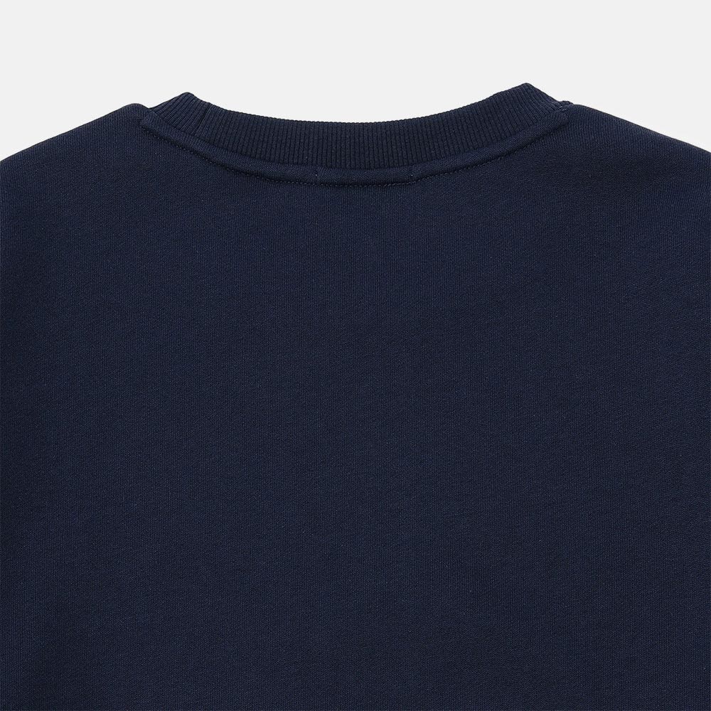 シリコン バッジ クルーネック スウェット シャツ メンズ image number 3