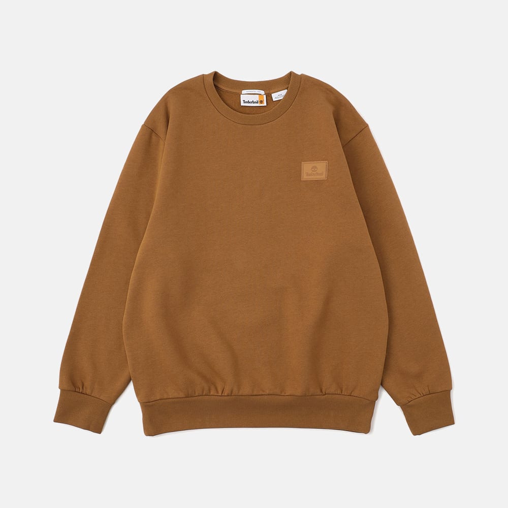 シリコン バッジ クルーネック スウェット シャツ メンズ image number 0