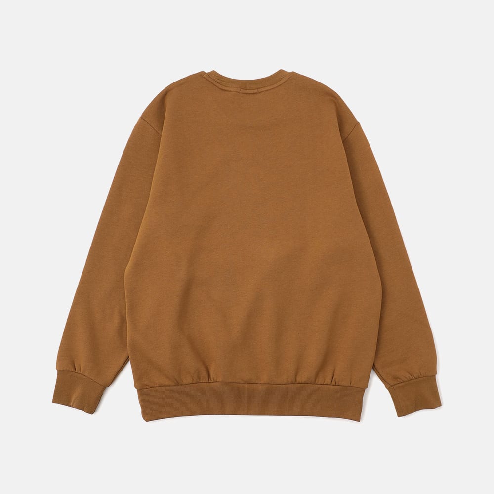 シリコン バッジ クルーネック スウェット シャツ メンズ image number 1