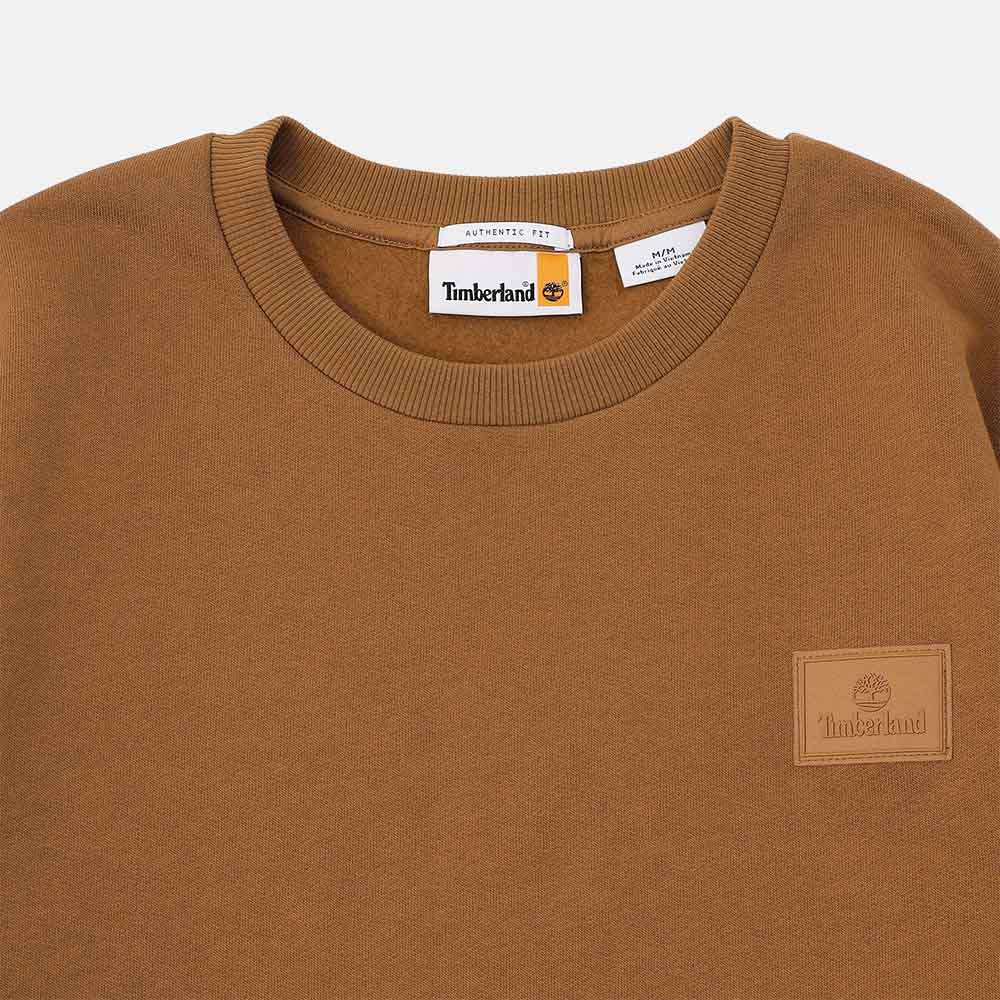 シリコン バッジ クルーネック スウェット シャツ メンズ image number 2