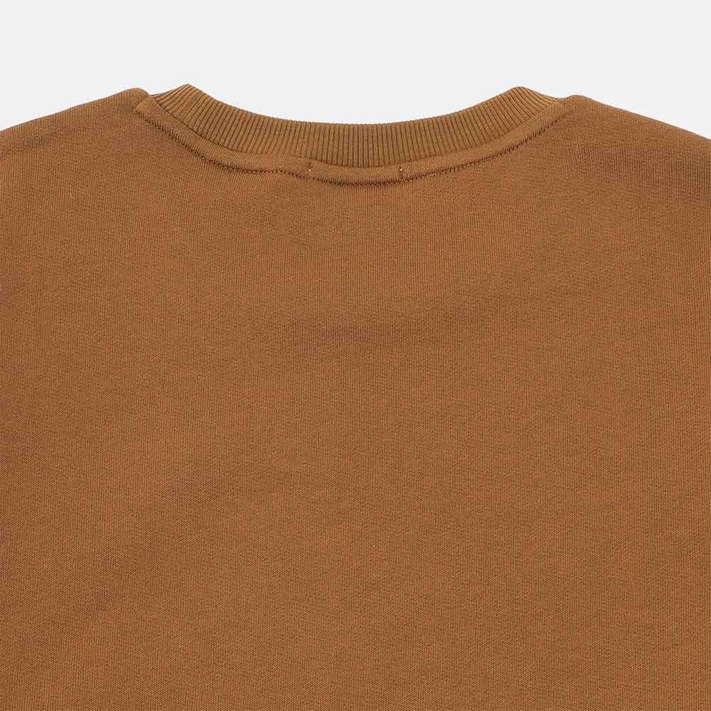 シリコン バッジ クルーネック スウェット シャツ メンズ image number 3