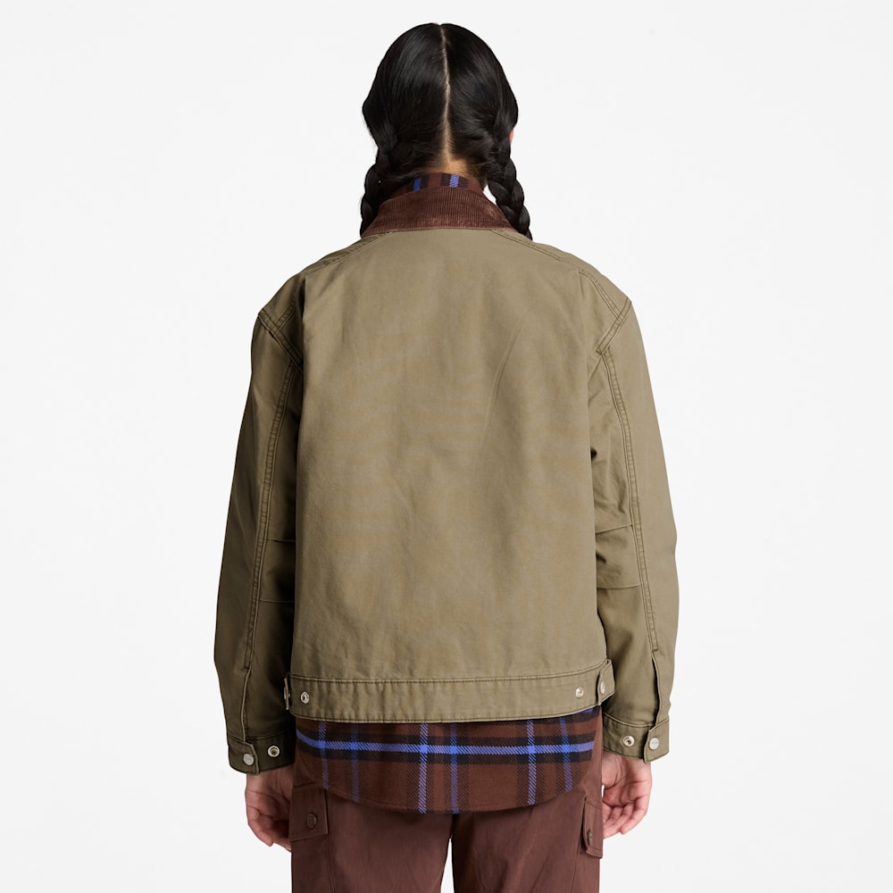 ウォッシュド キャンバス ジャケット レディース image number 4