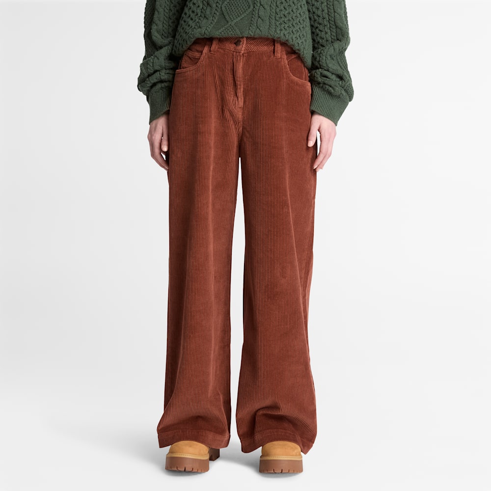 コーデュロイ ワイドレッグ パンツ レディース image number 1