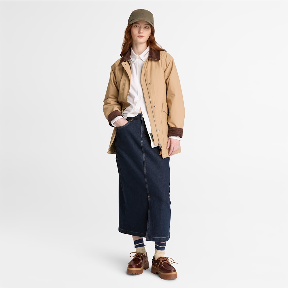 ロング デニム スカート レディース image number 2