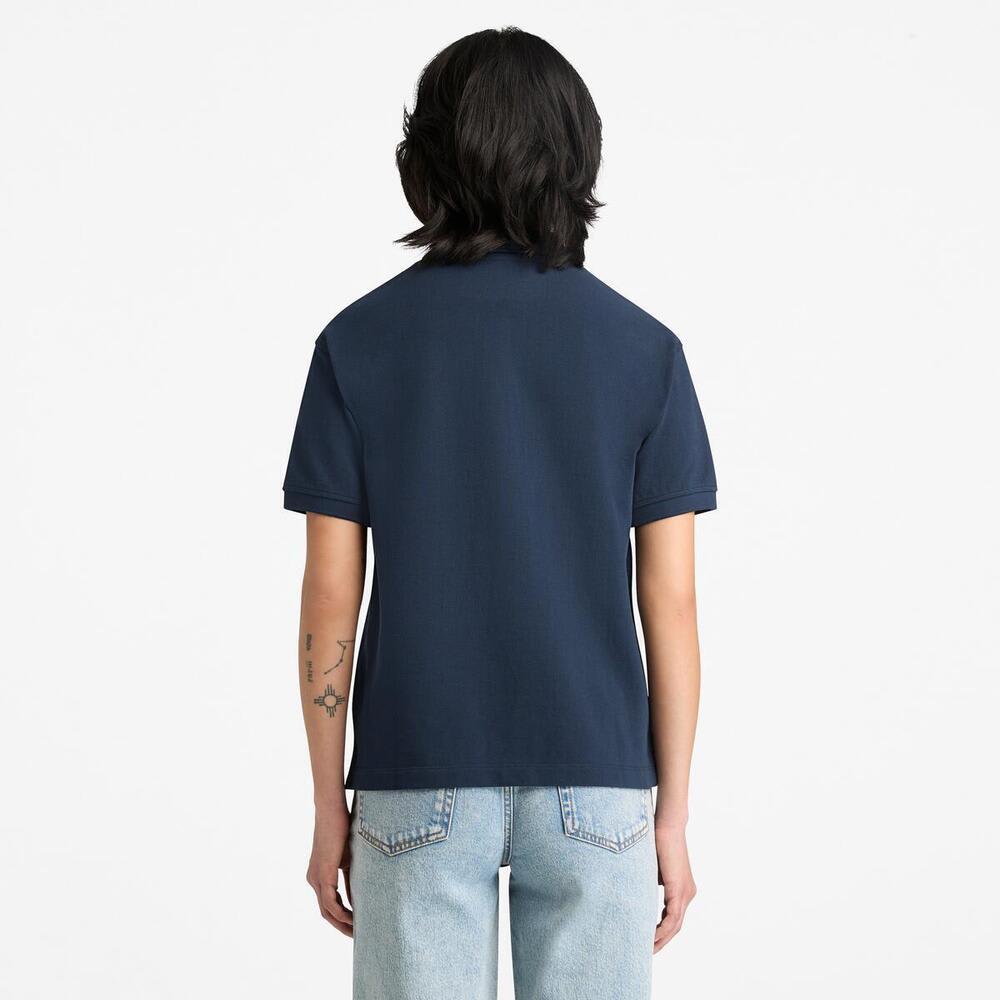 【WEB限定】 半袖 ピケ ポロシャツ レディース image number 4