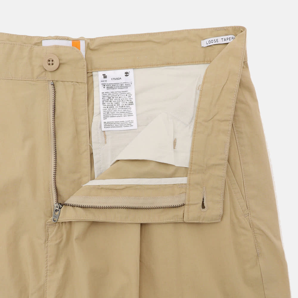 ポプリン ワン プリーツ チノ パンツ メンズ image number 3