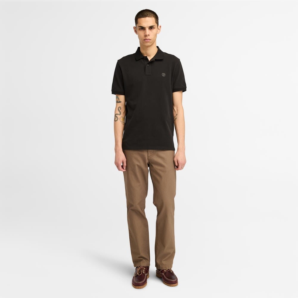 半袖 ロゴ ポロシャツ メンズ