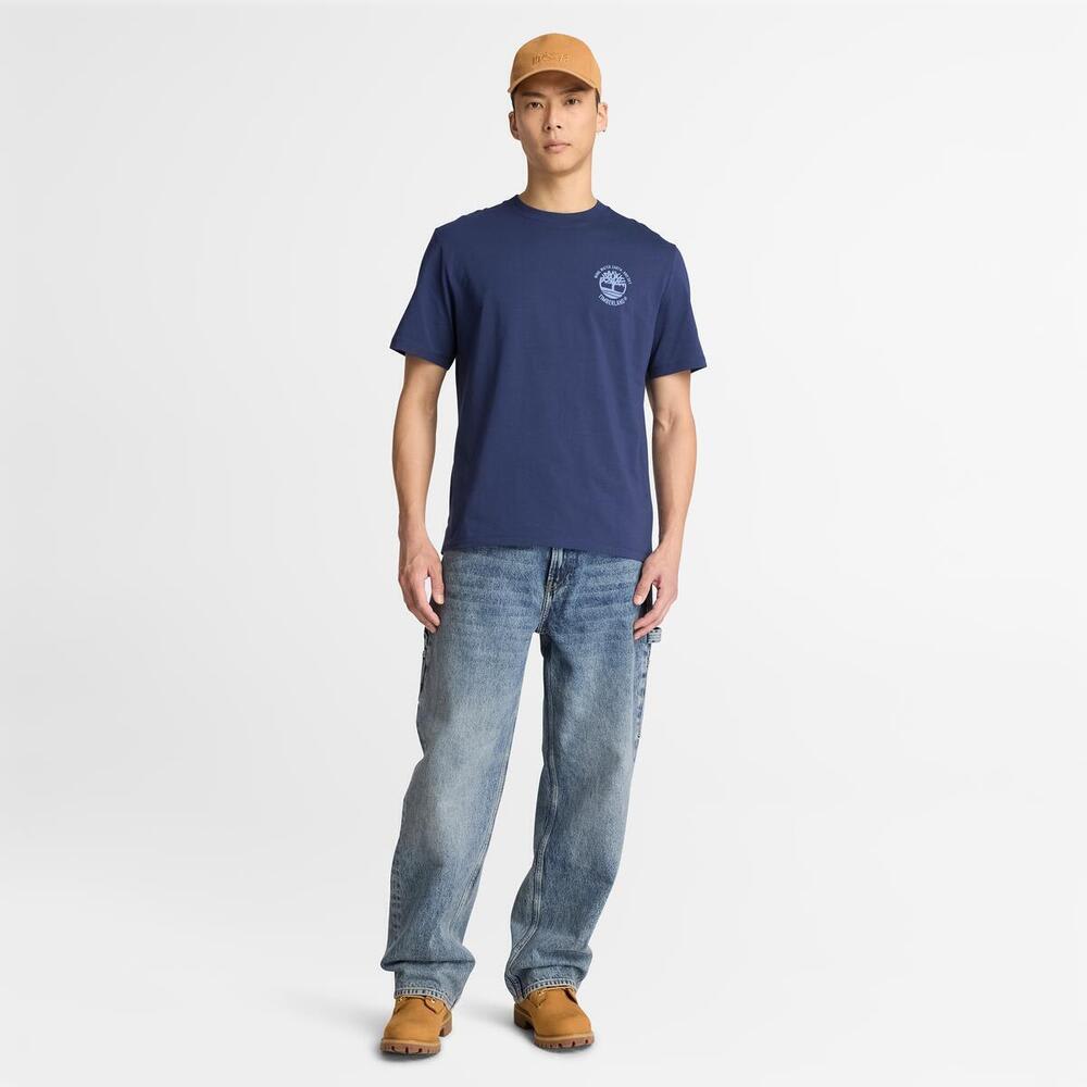 半袖 バック グラフィック Tシャツ メンズ