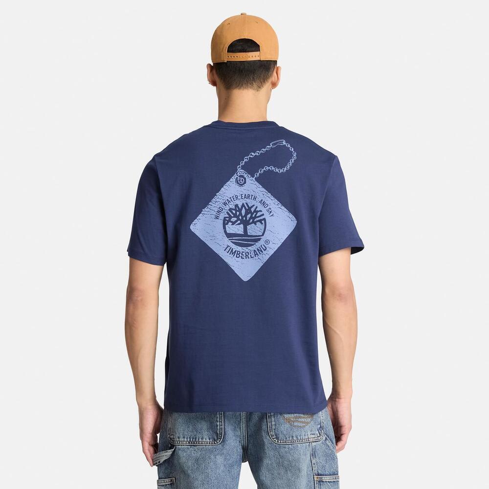 半袖 バック グラフィック Tシャツ メンズ