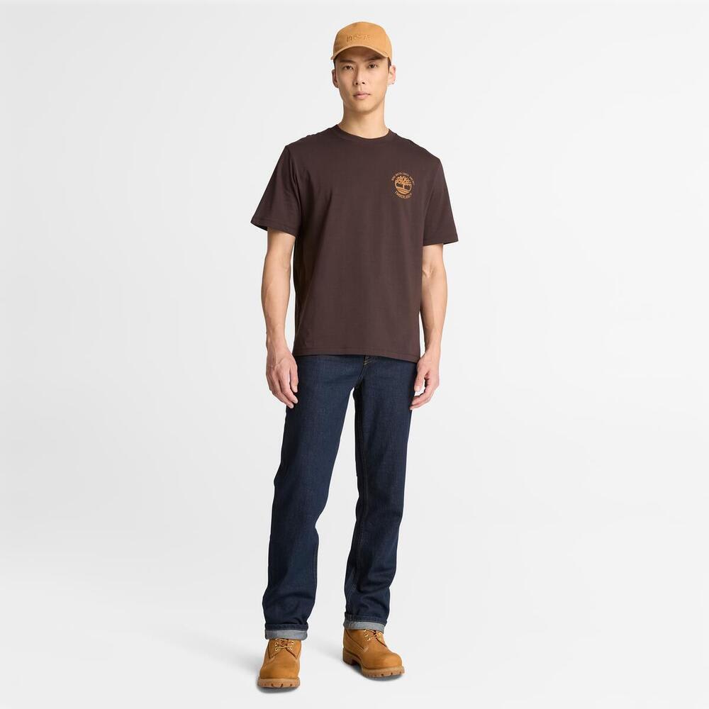 半袖 バック グラフィック Tシャツ メンズ
