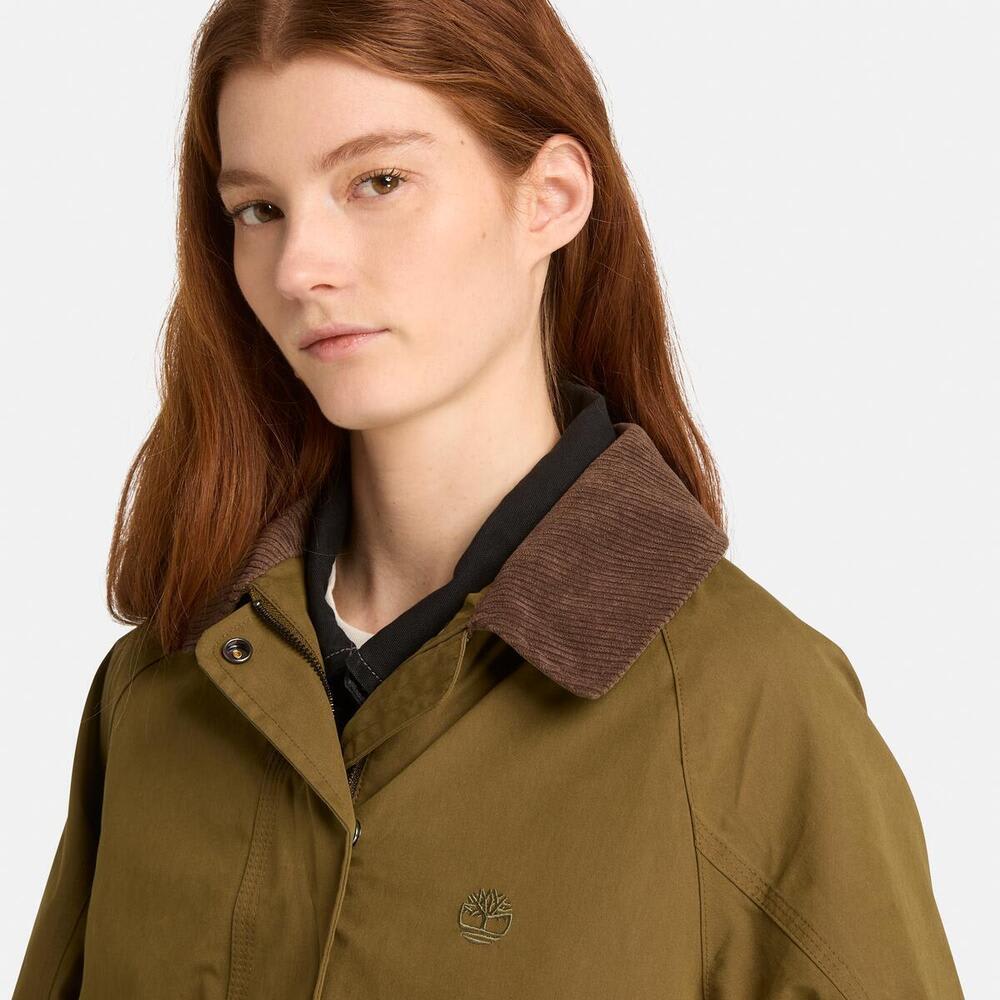 ウォータープルーフ バーン コート レディース