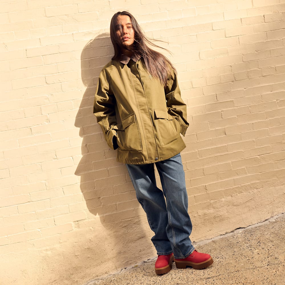 ウォータープルーフ バーン コート レディース