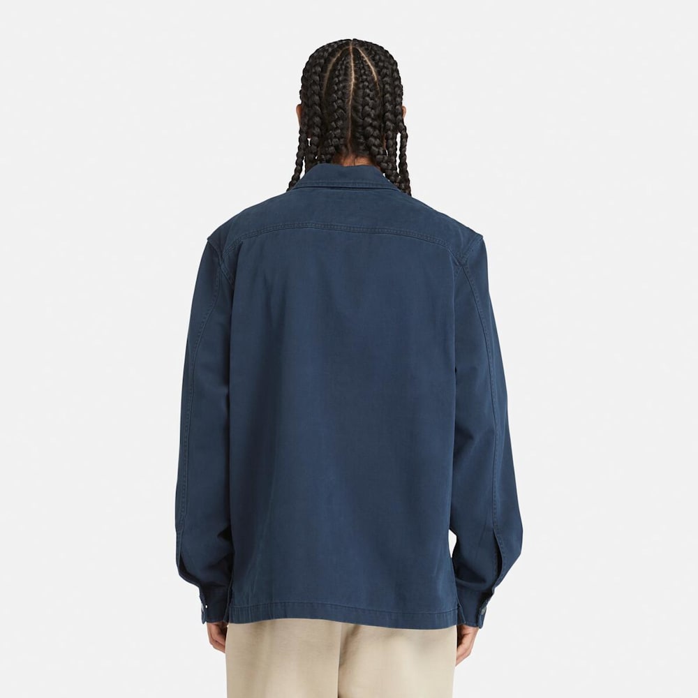 ウォッシュド ヘビー ツイル オーバーシャツ メンズ