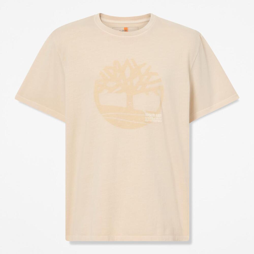 ガーメント ダイ ロゴ グラフィック 半袖 Tシャツ メンズ