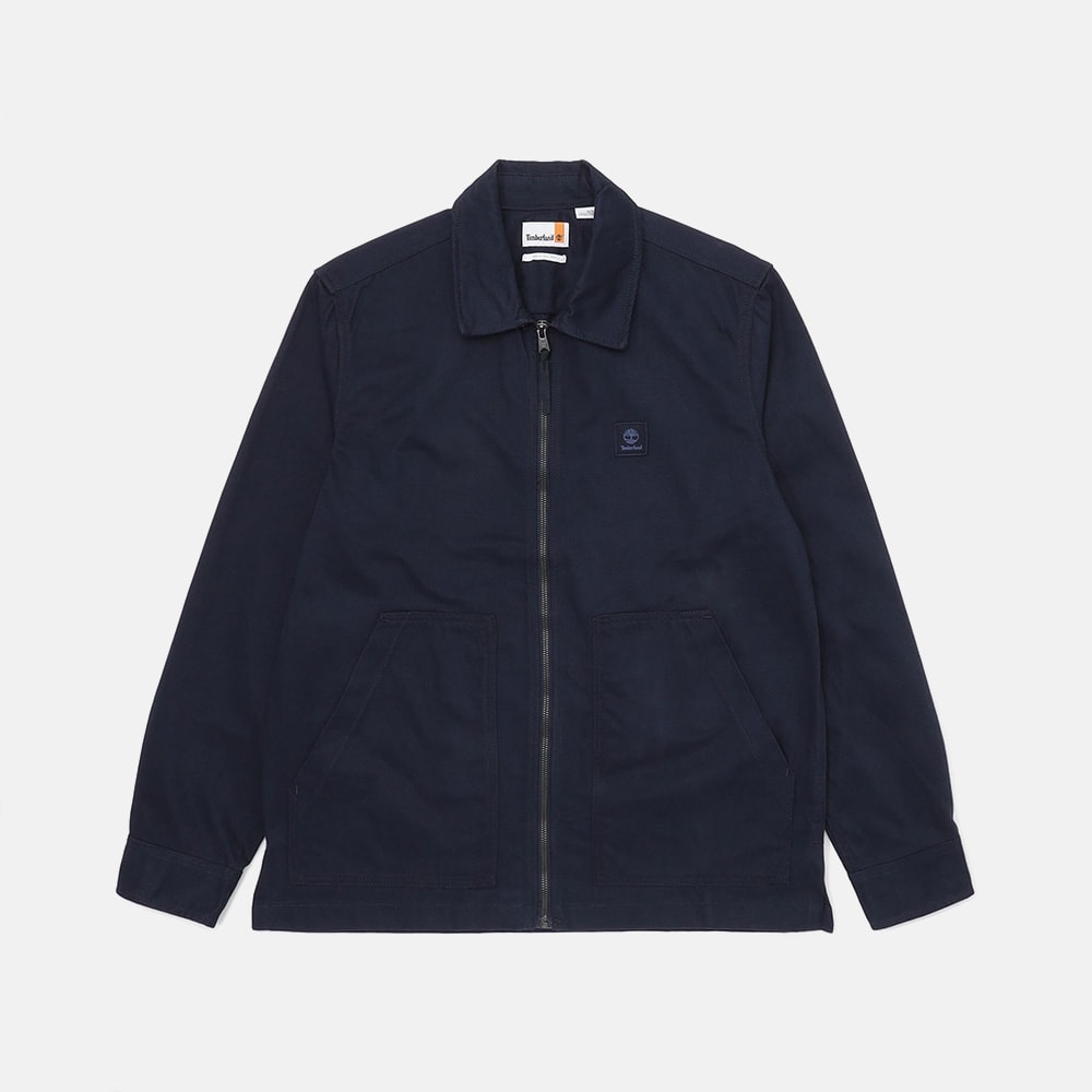 ヘリンボーン ユーティリティ オーバーシャツ