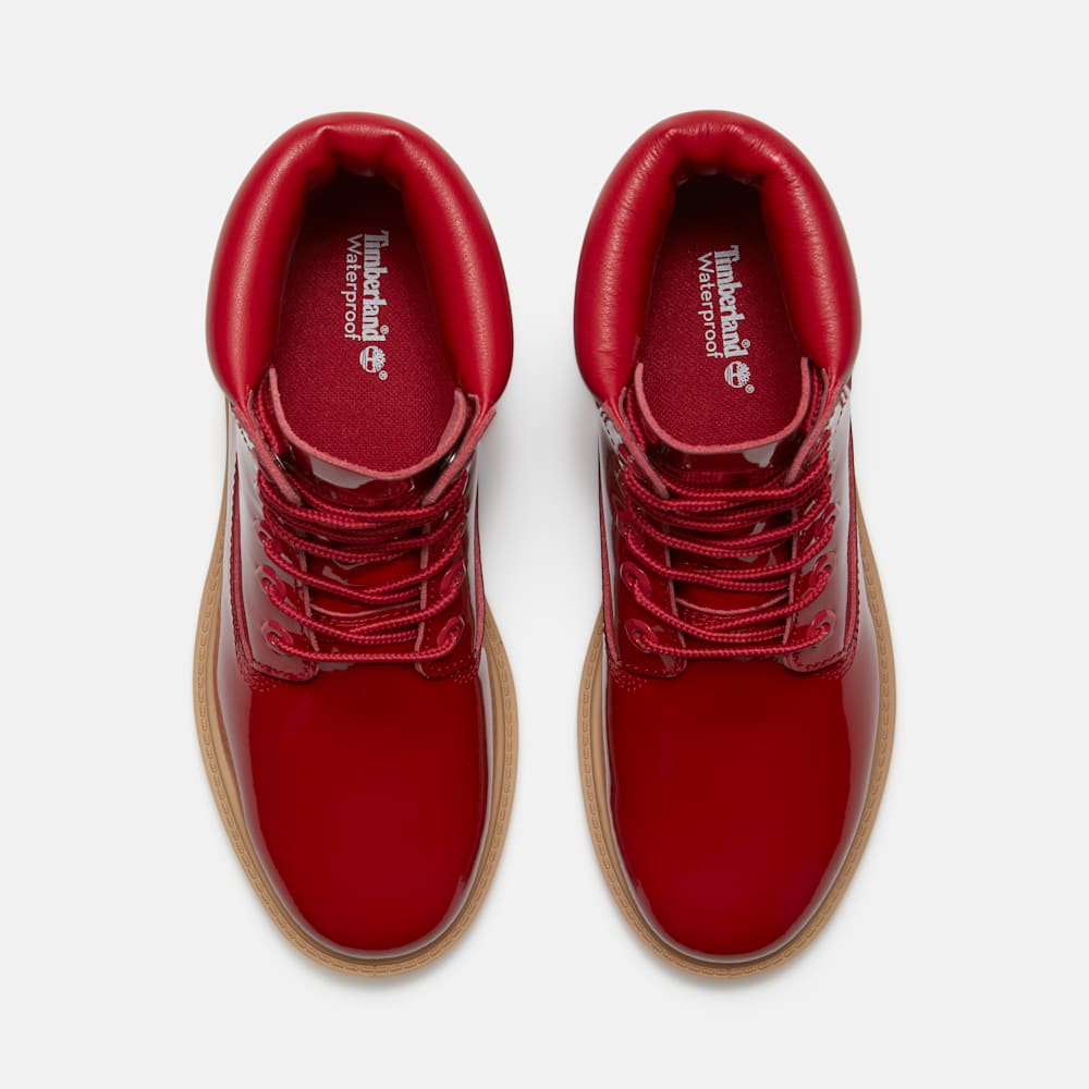 パテント レザー プレミアム 6インチ ウォータープルーフ ブーツ レディース