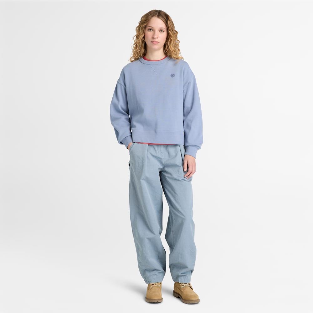 クルーネック スウェットシャツ レディース