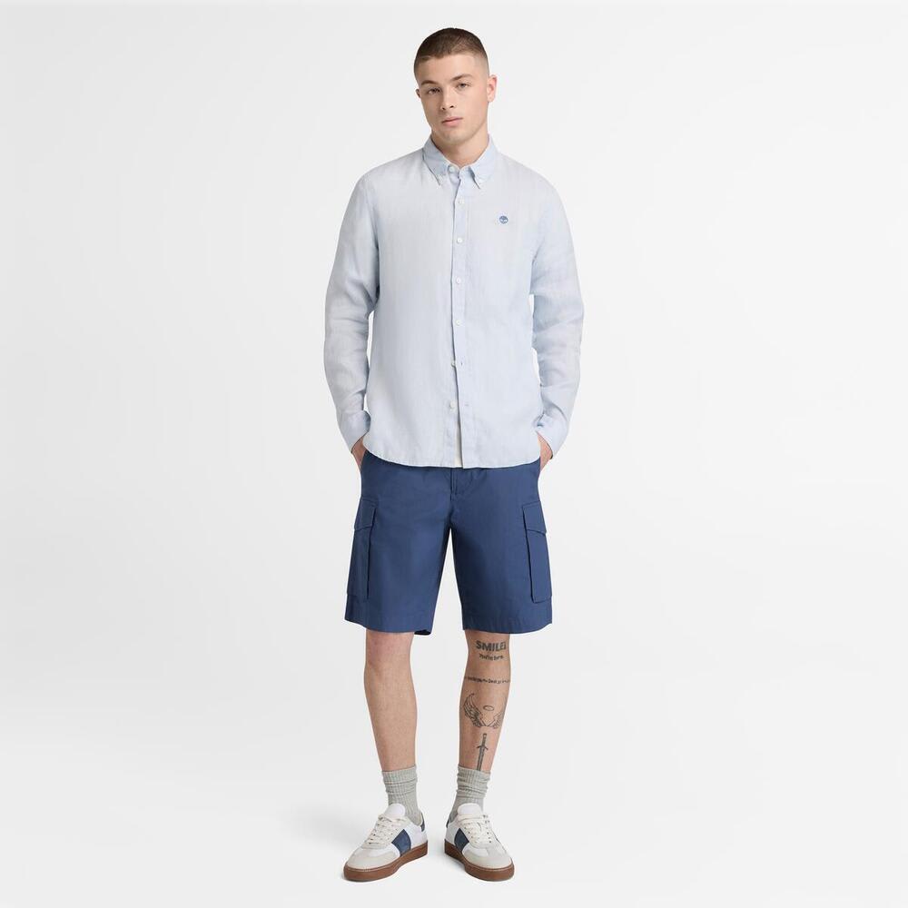 ポプリン カーゴ ショーツ メンズ