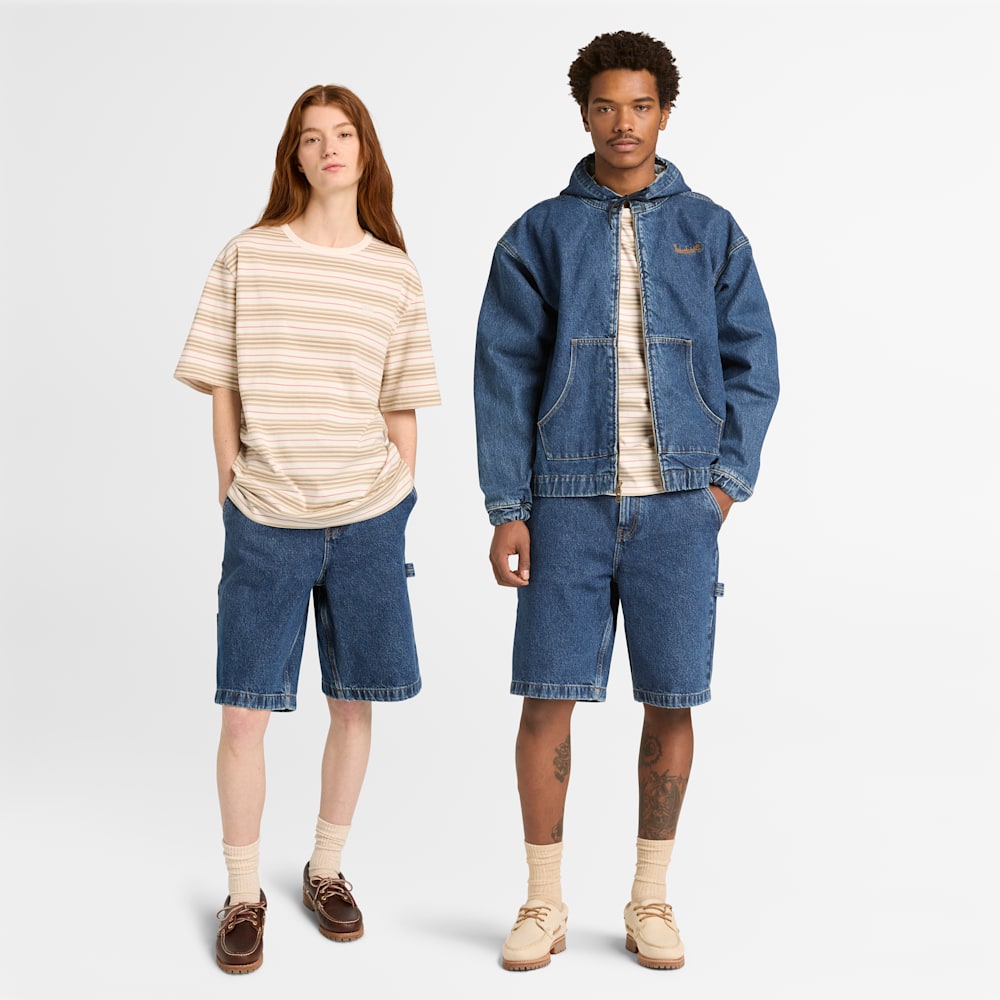 ストライプ 半袖 Tシャツ ユニセックス