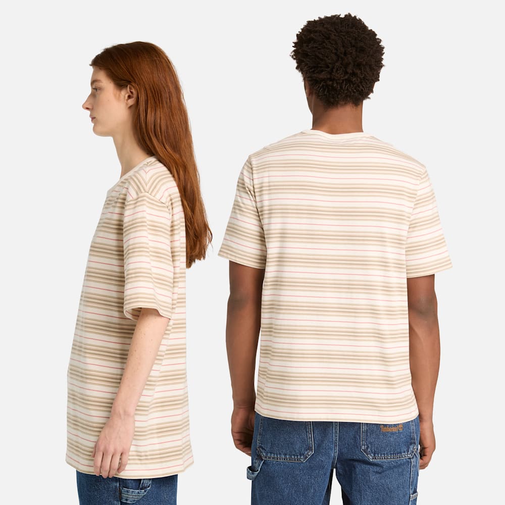 ストライプ 半袖 Tシャツ ユニセックス