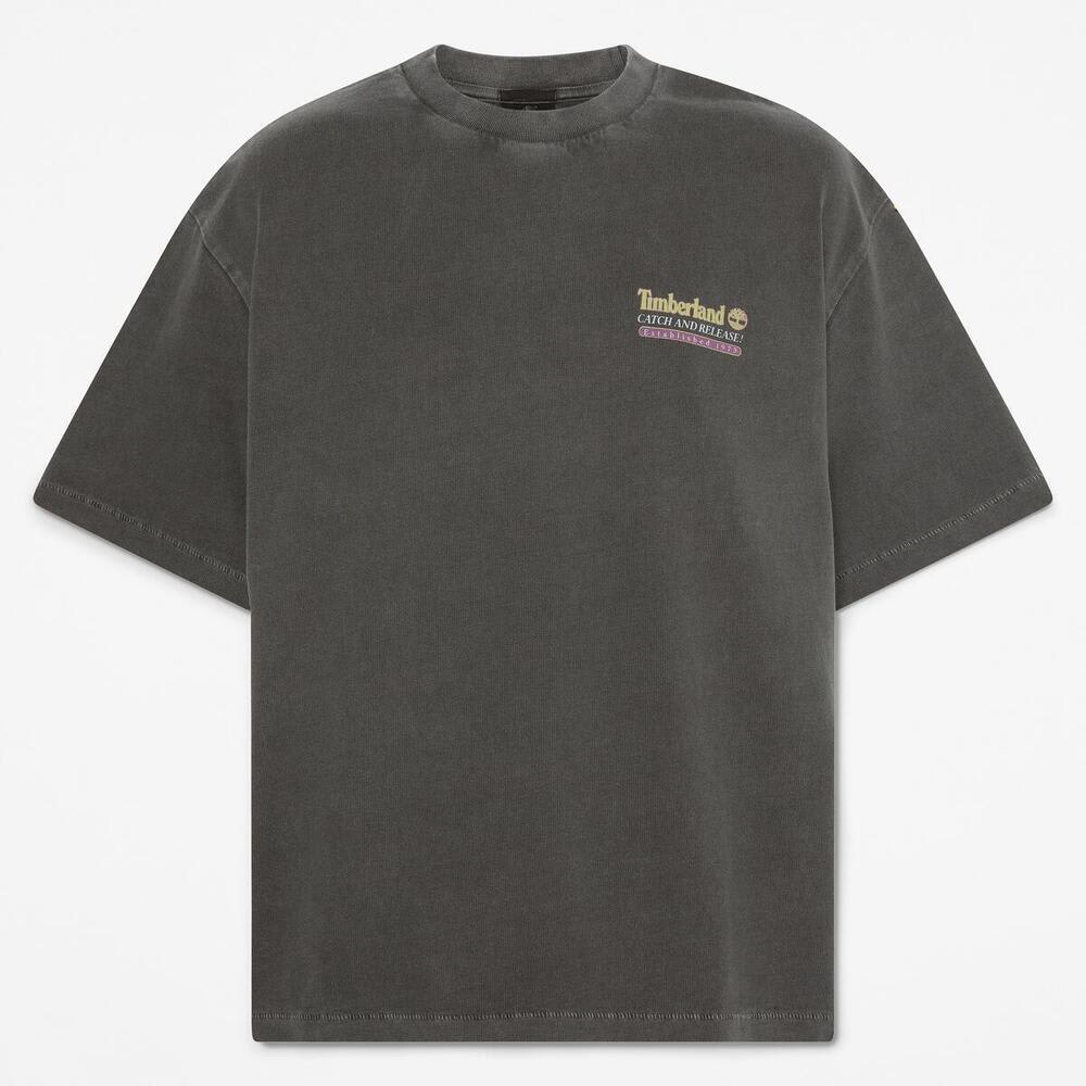 "フライ フィッシング" グラフィック 半袖 Tシャツ ユニセックス