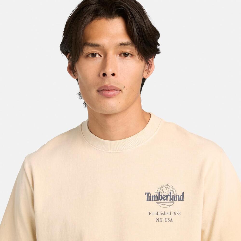 バック ツリーロゴ グラフィック 半袖 Tシャツ メンズ