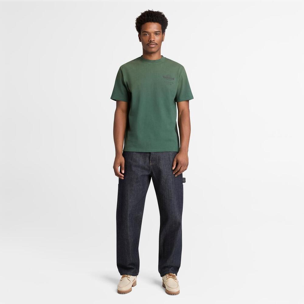 バック ツリーロゴ グラフィック 半袖 Tシャツ メンズ