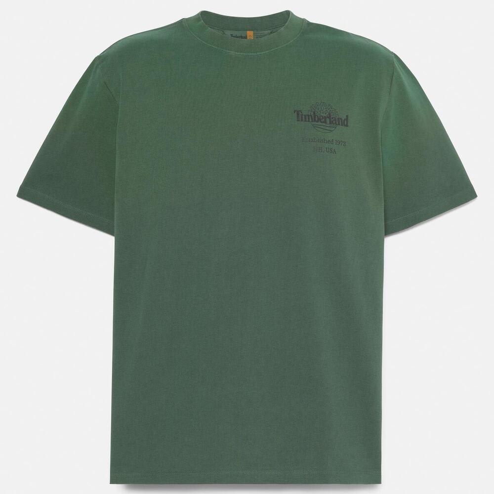 バック ツリーロゴ グラフィック 半袖 Tシャツ メンズ