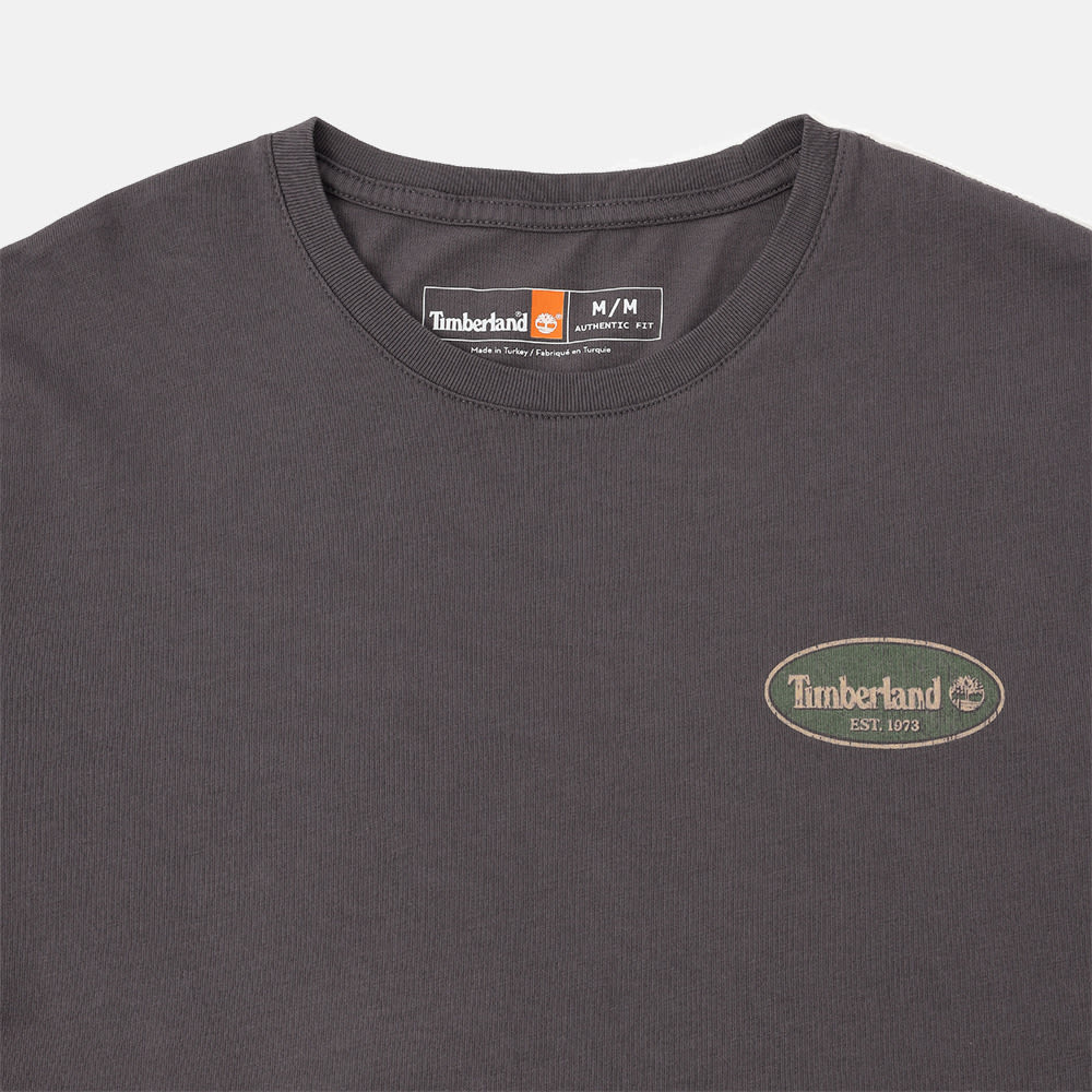ガスステーション バック グラフィック 半袖 Tシャツ メンズ