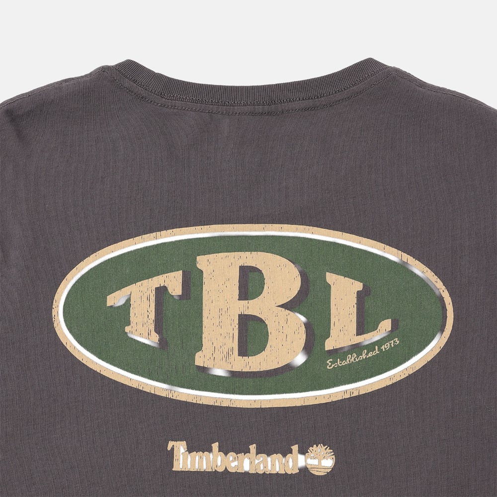 ガスステーション バック グラフィック 半袖 Tシャツ メンズ