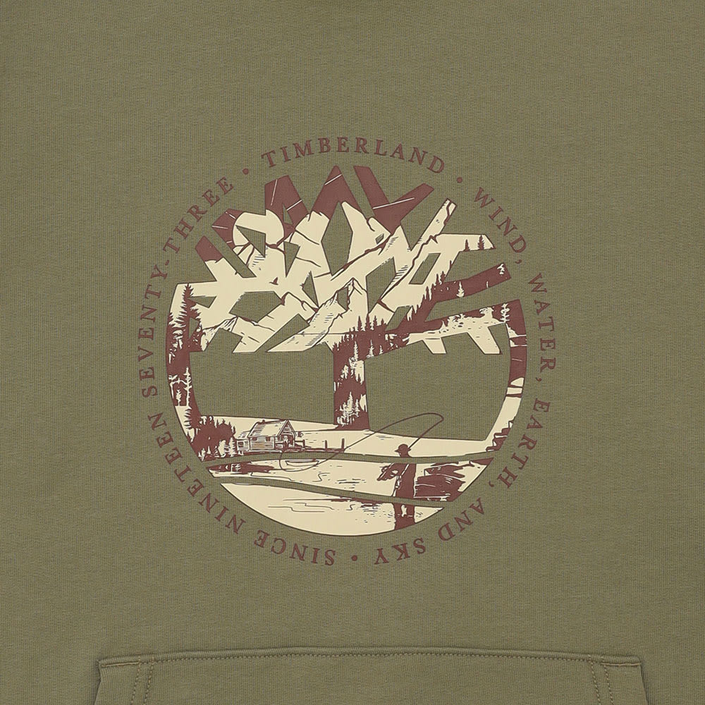 ツリーロゴ グラフィック フーディー メンズ