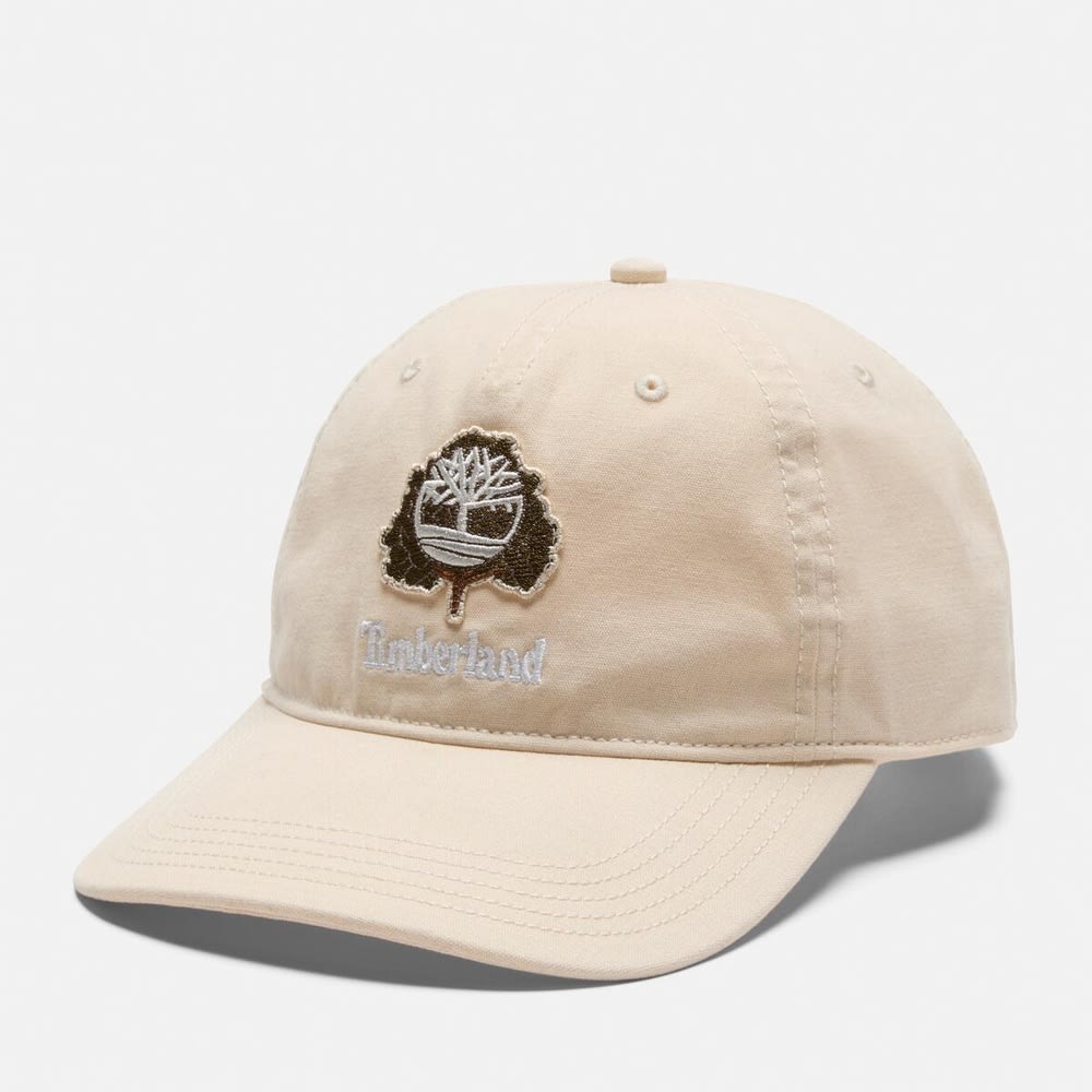 Timberland ベージュキャップ Timberland キャップ 帽子 オールジェンダー コットン