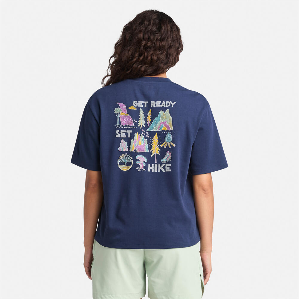 半袖 ティンバーフレッシュ&trade;　バック＆フロント グラフィック Tシャツ レディース