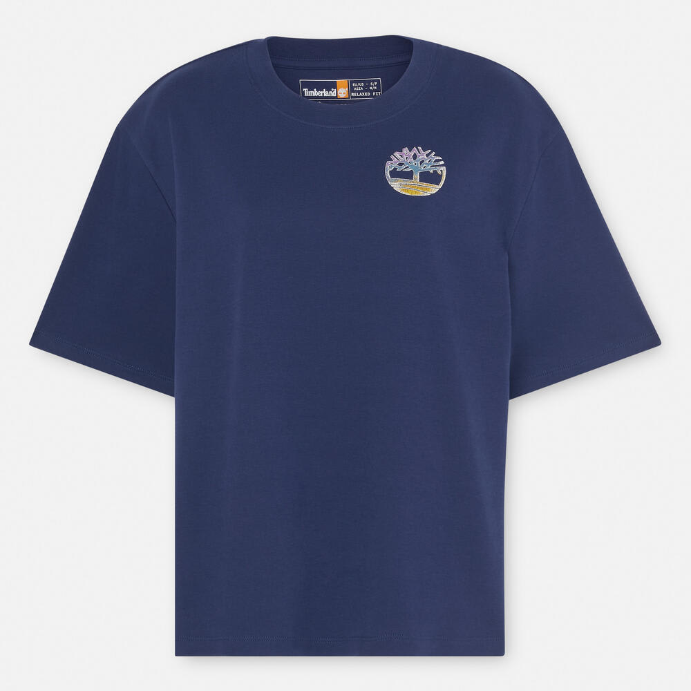 半袖 ティンバーフレッシュ&trade;　バック＆フロント グラフィック Tシャツ レディース
