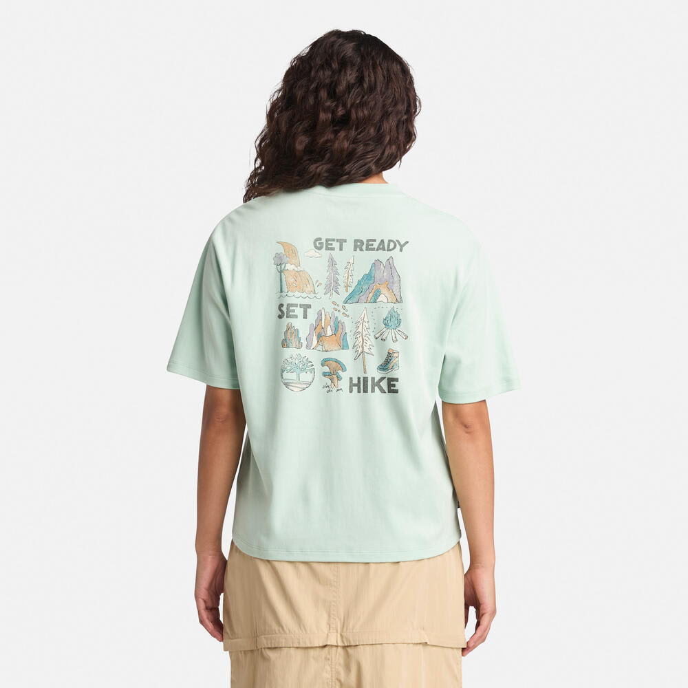 半袖 ティンバーフレッシュ&trade;　バック＆フロント グラフィック Tシャツ レディース