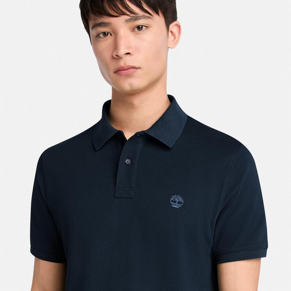 半袖 ピケ ポロシャツ メンズ