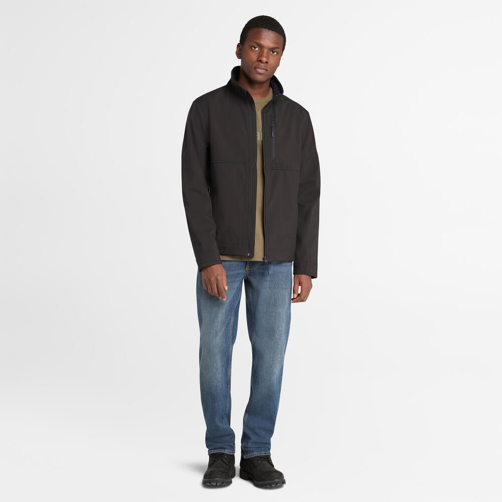 ウィンドプルーフ フルジップ ソフトシェル ジャケット メンズ