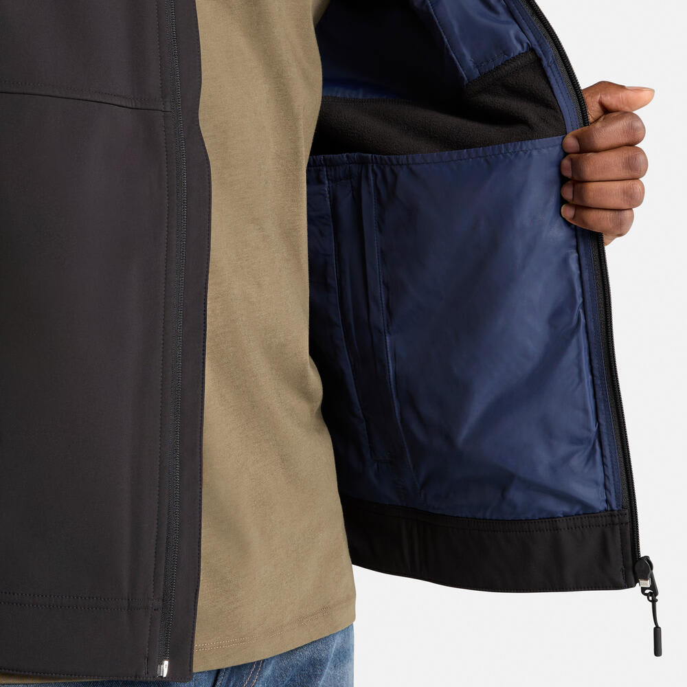 ウィンドプルーフ フルジップ ソフトシェル ジャケット メンズ