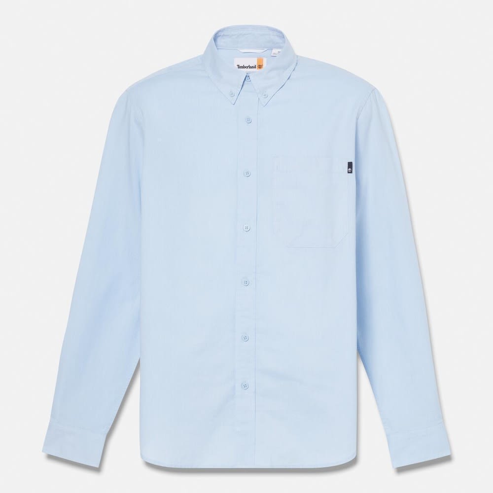 長袖 ヤーンダイ オックスフォード シャツ メンズ