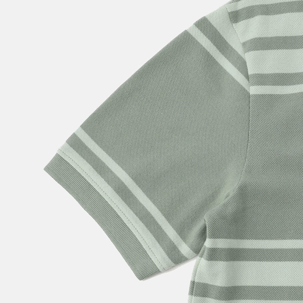 半袖 ストライプ ポロシャツ メンズ