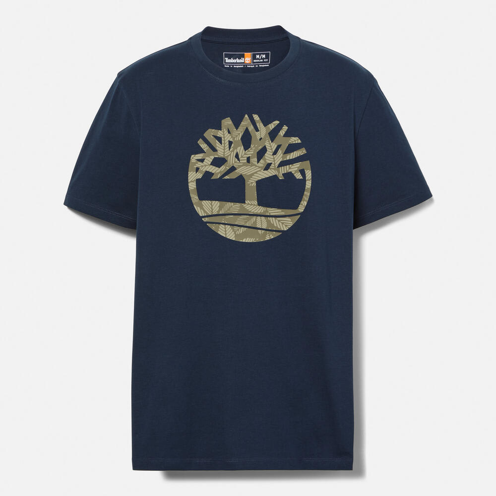 半袖 フローラル ツリー ロゴ Tシャツ メンズ