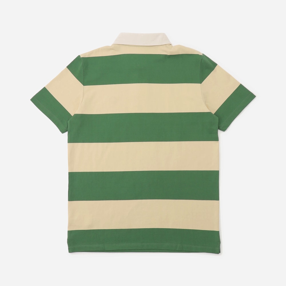 ラグビー ストライプ 半袖 ポロシャツ メンズ