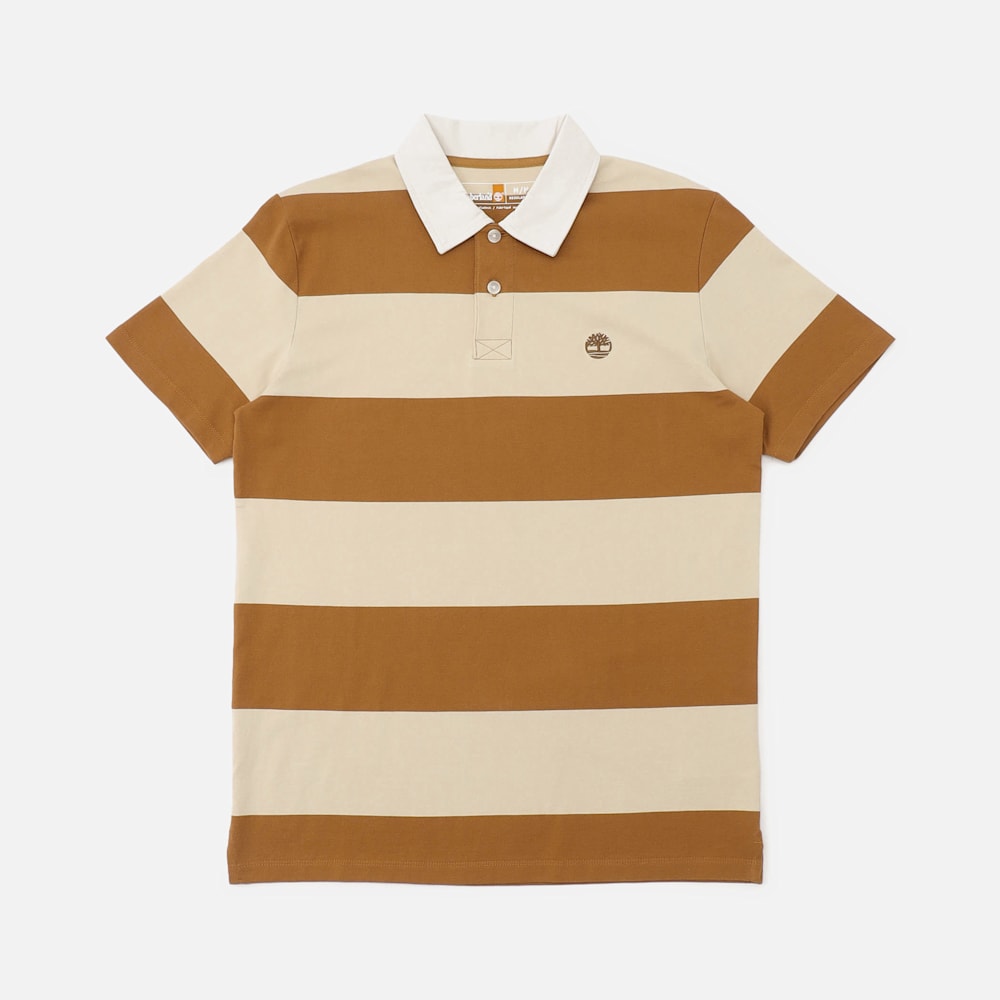 ラグビー ストライプ 半袖 ポロシャツ メンズ