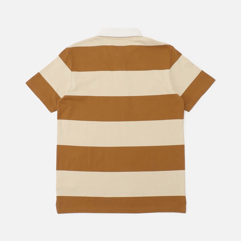 ラグビー ストライプ 半袖 ポロシャツ メンズ