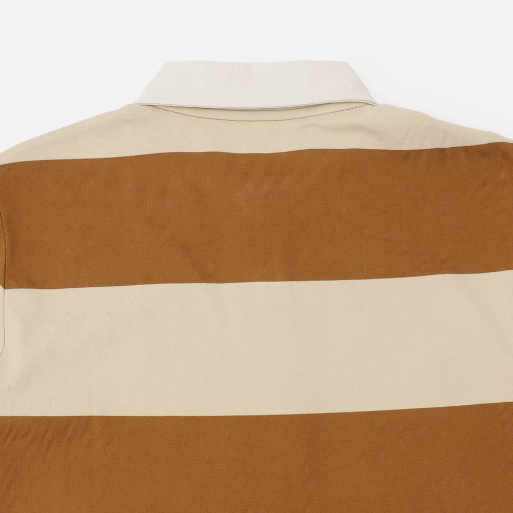 ラグビー ストライプ 半袖 ポロシャツ メンズ