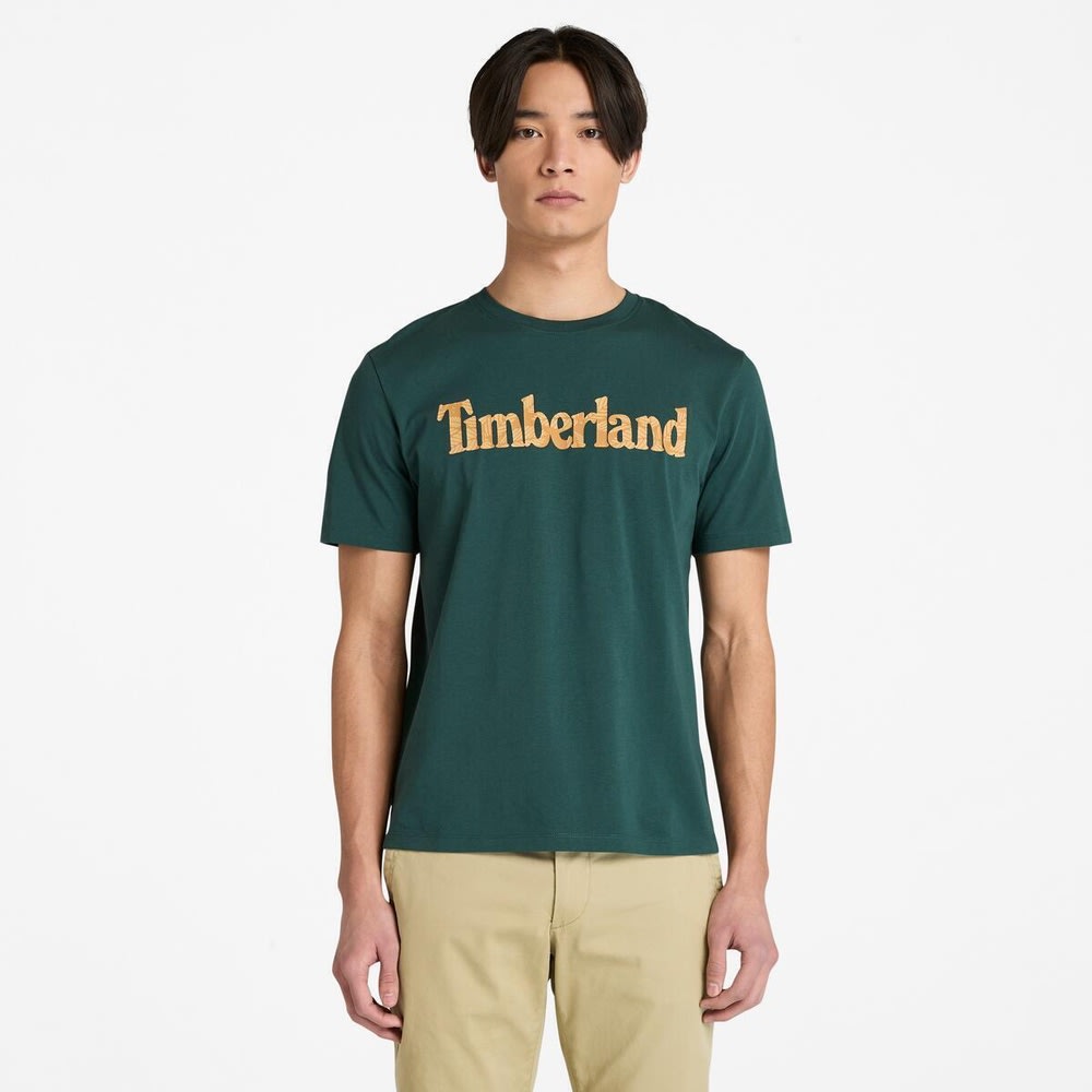 半袖 フローラル ロゴ Tシャツ メンズ